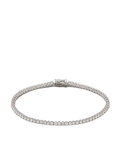 Anita Ko 18kt White Gold Hepburn Diamond Tennis Bracelet In Silver