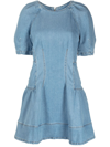 Jonathan Simkhai Standard Holland Denim Dress In Manhattan Vintage