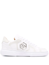 Philipp Plein Hexagon Low-top Sneakers In White