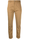 DONDUP CROPPED SKINNY-FIT TROUSERS