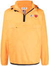 Comme Des Garçons Play Orange K-way Edition Nylon Jacket In Arancione
