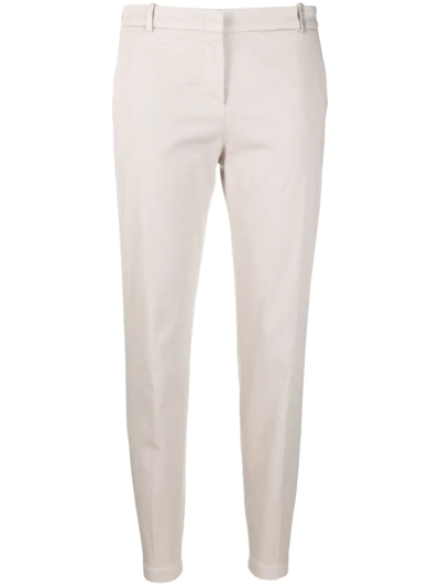 Fabiana Filippi Cropped Chino Trousers In Pearl