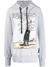 Moncler Olive Oyl Cotton Hoodie In Blau