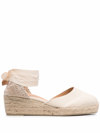 CASTAÃ±ER WOVEN RAFFIA WEDGE ESPADRILLES