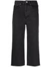 SELF-PORTRAIT HIGH-RISE CROPPED JEANS