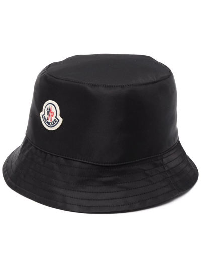 Moncler Women's Nylon Bucket Hat In Black