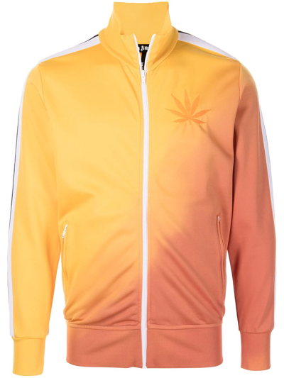 Palm Angels Degradé-effect Track Jacket In Orange