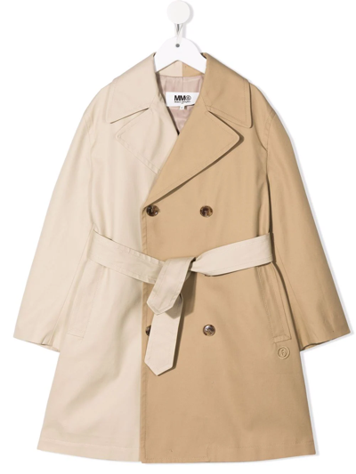 Double Breasted Cotton Trench Coat Luisaviaroma Girls Clothing Coats Trench Coats 
