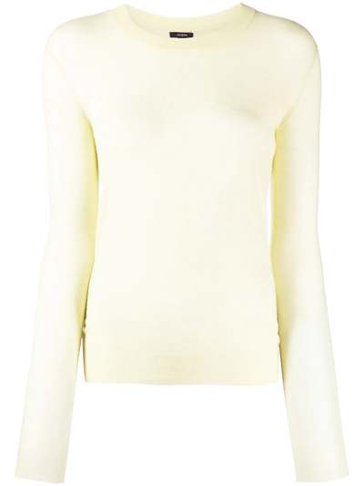 Joseph Long-sleeved Cashmere Top In Yellow