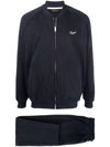 ERMENEGILDO ZEGNA EMBROIDERED-LOGO TRACKSUIT SET