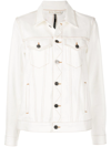 Palm Angels X The Webster Degradã© Denim Jacket White In White