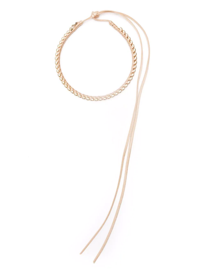 Redv Crystal-embellished Tie Choker In Pink