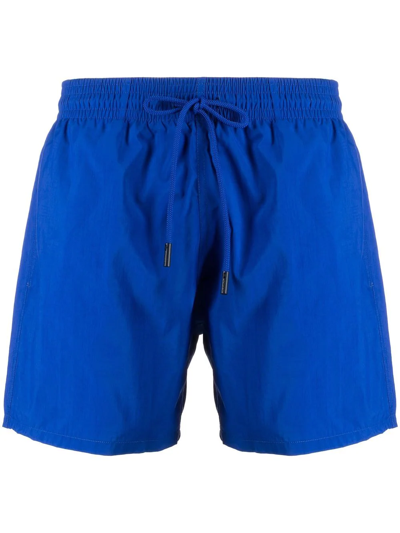 Etro 标贴泳裤 In Blue