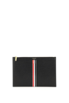 THOM BROWNE LEATHER SMALL TABLET HOLDER POUCH