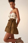 Daily Practice By Anthropologie The Somerset Mini Skirt In Green