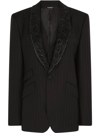 Dolce & Gabbana Shawl-lapel Single-breasted Blazer In Schwarz