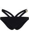 Dolce & Gabbana Cut Out High Waisted Swim Bottom In Schwarz