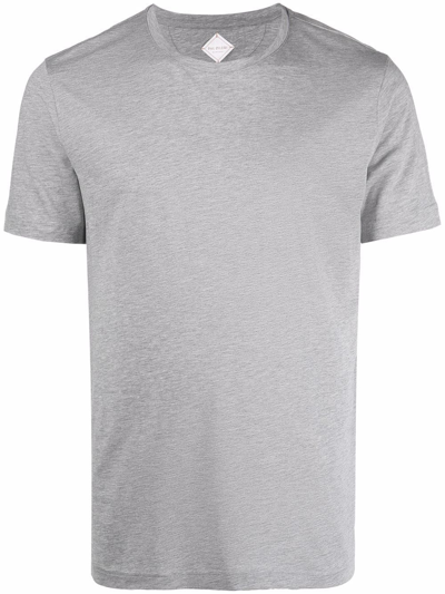 Pal Zileri Mélange-effect Cotton T-shirt In Grau
