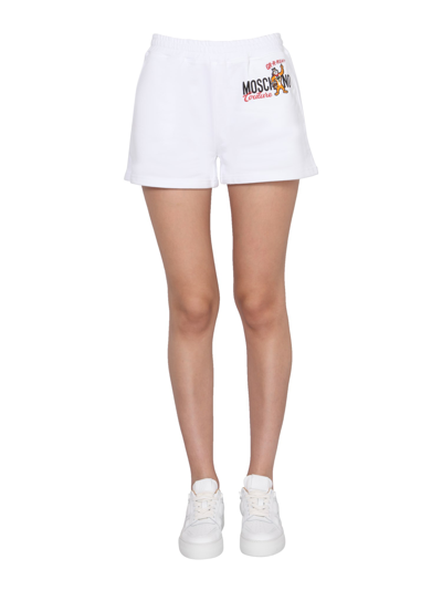 Moschino Kelloggs Short Sweatpants In White