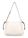 N°21 Drawstring Shoulder Bag In White
