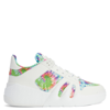 Giuseppe Zanotti Talon Tie-dye Panelled Sneakers In White