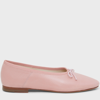 Mansur Gavriel Dream Leather Ballerina Pumps In Dahlia