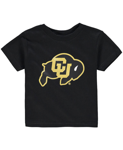 Two Feet Ahead Toddler Unisex Black Colorado Buffaloes Big Logo T-shirt