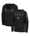 Colosseum Boys Youth  Black Florida Gators Oht Military-inspired Appreciation Tango Long Sleeve Hoodi In Black