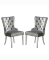 Furniture Of America Brindabella Tufted Chairs, Set Of 2 In Gray