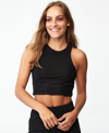 Cotton On Women's Seamless High-neck Cropped Tank Top In Black