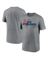Nike Men's  Heathered Charcoal Los Angeles Angels Local Rep Legend Performance T-shirt In Heathered Charcoal