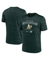 NIKE MEN'S NIKE GREEN OAKLAND ATHLETICS AUTHENTIC COLLECTION VELOCITY PRACTICE PERFORMANCE T-SHIRT