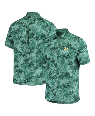 Tommy Bahama Men's  Green Oakland Athletics Sport Reign Forest Fronds Button-up Shirt