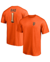Fanatics Men's  Branded Orange San Francisco Giants Number One Dad Team T-shirt In Orange