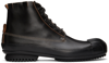 Maison Margiela Leather High-top Sneakers Men In T8013 Black