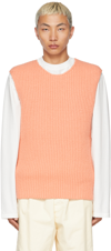 Jil Sander Pink Wool Sweater In 639 - Peach Pink