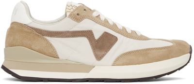 Visvim Fkt Runner Suede And Leather-trimmed Nylon-blend Sneakers In Neutrals