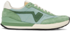 Visvim Fkt Runner Suede And Leather-trimmed Nylon-blend Sneakers In Light Green
