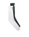 DOLCE & GABBANA PATCH LOGO WHITE SOCKS