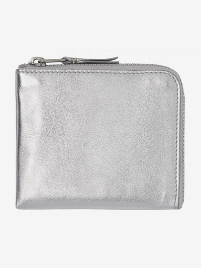 Comme Des Garçons Wallet Silver Silver