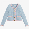 ANGEL'S FACE GIRLS BLUE & PINK KNITTED JACKET