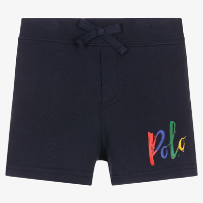 Ralph Lauren Baby Boys Blue Logo Shorts