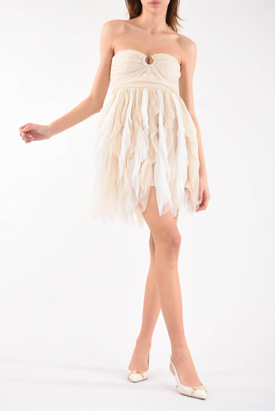 Aniye By Mini Model Bustier Rio Dress In White