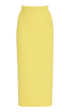 High Sport Women's Lea Stretch-cotton Midi Skirt In Black,yellow