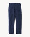 Nili Lotan Luna Cotton & Linen Twill Crop Pants In Marine Blue