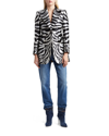 DOLCE & GABBANA METALLIC ZEBRA JACQUARD SINGLE-BREASTED BLAZER