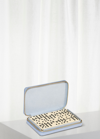 Aerin Enzo Travel Domino Set, Hydrangea Blue