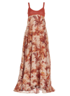 Alanui Hookipa Toile De Jouy Maxi Dress In Multicolor