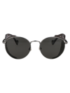 Moncler Ml0182 Sunglasses In 08d Ruthenium