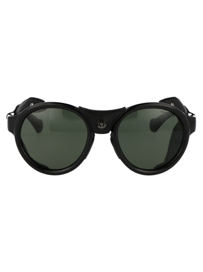 Moncler Ml0182 Sunglasses In 08d Ruthenium